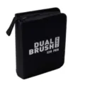 Black portable storage case for 120 dual brush pens professional artist drawing kit - 120 Colors