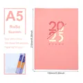 Agenda diaria A5 2025 rosa premium con diseño en español y 304 páginas, 150x210mm - A5 / Rosa