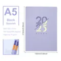 Agenda 2025 A5 en español color lavanda con 304 páginas y pestañas mensuales - A5 / Púrpura