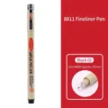 Professional black 0.3mm needle fineliner pen for technical drawing and sketching - 02 / 0.3mm