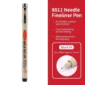 Professional black waterproof fineliner sketching pen with a precise 0.4mm needle tip - 0.4mm