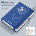 Agenda ejecutiva A5 azul oscuro 2025-2026 con 408 páginas y pestañas mensuales - A5 / Azul