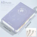Agenda inglés A5 violeta 2025-2026 con 408 páginas y diseño de portada astronómica - A5 / Púrpura