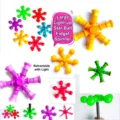 Multi-color suction cup telescopic tube fidget spinner toy for sensory stress relief - Fidget Spinner - Suction Cup / Without Light Random Color (1 Piece/Pack)