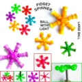 Colorful multi-functional suction cup telescopic tube fidget spinner toy for stress relief - Fidget Spinner - Ball / Without Light Random Color (1 Piece/Pack)