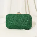 Luxuriöse smaragdgrüne Abendtasche mit Strasssteinen für Damen bei Galas und Partys - Grün