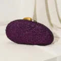 Eleganter lila strassbesetzter Abend-Clutch für Hochzeitsbankette und festliche Abendveranstaltungen - Lila