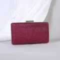 Funkelnde dunkelrote Pailletten-Abendtasche für Damen bei Galas und formellen Partys - Lila