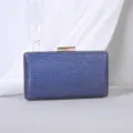 Elegante funkelnde blaue Abendtasche für Damen, perfekt für formelle Galas und Bälle. - Blau