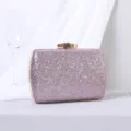 Elegante lilane Glitzer-Abendtasche für festliche Anlässe und besondere Feiern - Rosa