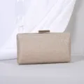 Elegante funkelnde champagnerfarbene Abendtasche für Damen zur Party und zum Bankett - Champagner
