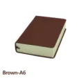 Professional A6 thick blank sketchbook with durable brown leather cover for drawing - Brown-A6