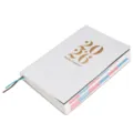 Agenda giornaliera A5 2026 con schede mensili colorate e segnalibri a nastro - Agenda 2026 Copertina Flessibile Tipo B Bianco / A5