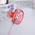 Cute cartoon big mouth toothbrush clip cover for travel storage - Pink