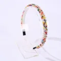 Serre tête fin en perles de cristal colorées accessoire de cheveux mode pour femmes - Style Cristal Taille 1.3 / Coloré