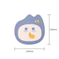 Cute blue cartoon cat shaped silicone heat insulation placemat table mat 100x100mm - S / Blue