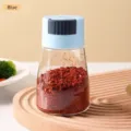Blue quantitative salt shaker and seasoning dispenser for precise kitchen measurements - Blue