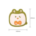 100mm green cartoon bear silicone heat insulation placemat for table protection - Light Green