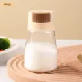 Quantitative salt shaker and seasoning bottle in beige for kitchen salt control - Beige