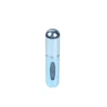 Atomizador de perfume recargable de 5ml portátil para viaje en azul claro metálico - 5ml / Azul