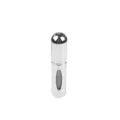 Pulverizador de perfume portátil de 5ml en plata metálica brillante con ventana de nivel - 5ml / Plateado