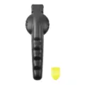 Professional stainless steel chestnut clip opener with yellow nut peeler accessory - Plastic Handle Style / Black