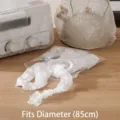 Disposable clear plastic dust cover for small appliances, fits items up to 85cm diameter - Large Size (Suitable for Diameter 85cm) / 10 Pieces Set / Clear
