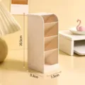 Organizzatore da scrivania a 4 scomparti inclinati, crema, 20,5x9,3x7,5 cm. - Taglia L / 20.5x9.3x7.5cm / Beige