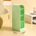 Organizzatore da scrivania verde a 4 scomparti inclinati per penne e cancelleria - Taglia S / 20.5x9.3x5.3cm / Verde