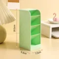 Organizer da scrivania verde a 4 griglie inclinate, dimensioni 20,5x9,3x7,5 cm circa - Taglia L / 20.5x9.3x7.5cm / Verde