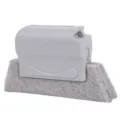 Handheld gray window groove cleaning brush with scouring pad for narrow track gaps - Light Gray