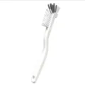 White plastic kitchen cleaning brush for cups and bottles with ergonomic handle - White