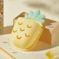 Yellow pineapple wall mounted storage box organizer dimensions 21.3x12.4x6.8cm - Milk Yellow