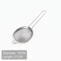 Premium 10cm stainless steel fine mesh strainer for kitchen soy milk and juice filtering - Diameter 10cm