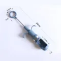 Blue manual red date and jujube pitter tool with detailed size measurements - Dark Blue