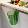 Eleganter transparenter grüner Mülleimer zum Aufhängen für Schranktüren - Grün