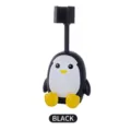 Adjustable cartoon penguin-shaped shower head bracket for bathroom in black finish - Black / OPP Bag