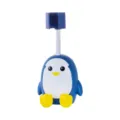 Cute blue cartoon penguin shower head holder with universal adjustable flexible neck - Blue / OPP Bag