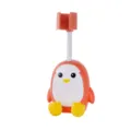 Cute orange cartoon penguin shower head holder with flexible universal adjustment arm - Orange / OPP Bag