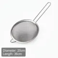 Professional stainless steel fine mesh sieve 20cm diameter for soy milk and juice filtering - 5cm Diameter