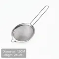 Stainless steel fine mesh strainer with 12cm diameter for soy milk and juice filtration - Diameter 12cm