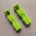 Zweiteiliges Set lindgrüne Kunststoff-Clip-Verschlüsse für Lebensmittelbeutel - 1.6*6.1cm / Gelbgrün