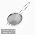 Colador de malla fina de acero inoxidable con 14cm de diámetro y 26cm de largo - Diámetro 14cm
