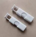 Set mit 2 weißen Plastik-Verschlussclips für Lebensmittelbeutel, feuchtigkeitsbeständig - 1.6*6.1cm / Weiß