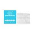 Sticky ear cleaner sticks with heart-detail handles and branded blue packaging box - 24 Pcs/Set