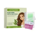 JAYSUING Aloe Vera gentle wax strips for effective hair removal and smooth skin results - 20 Wax Strips And 4 Wipes