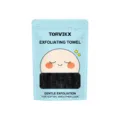 TORVIKX exfoliating nylon bath towel in light blue pouch for gentle skin cleaning and smoothing - 1 Piece