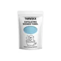 TORVIKX exfoliating shower towel for gentle skin cleansing with blue honeycomb texture - 1pc Pack / Light Blue