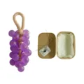 Caja de regalo de jabón artesanal de racimo de uva en color púrpura gema - Jabón de Uva Redondo de Lavanda (SKU00002405)
