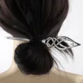 Nordischer Retro-Stil Keltenknoten Metall Haarstab für elegante Damenfrisuren und Dutts. - D-985 Stil (D-985) / Antiksilber